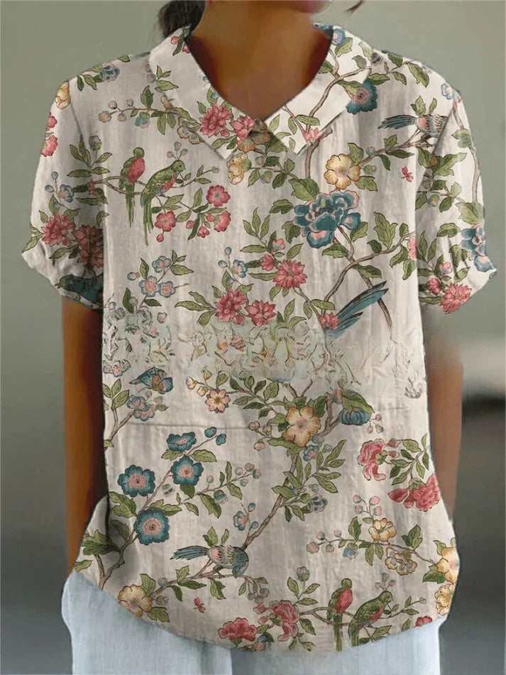 Inga | Stylish Casual Floral Blouse